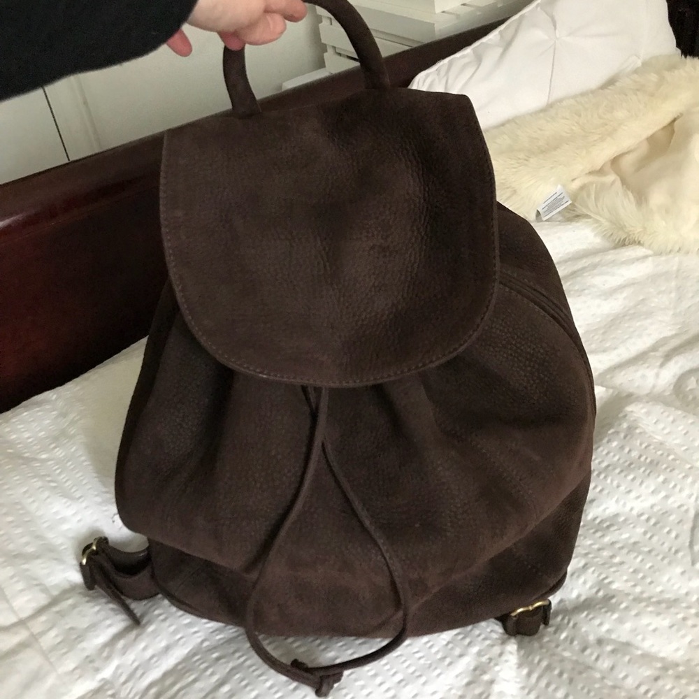 Coach leather backpack